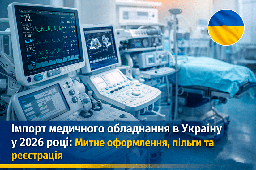 Імпорт медичного обладнання в Україну у 2026 році: пільги, митне оформлення та реєстрація