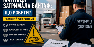 Митниця затримала вантаж: що робити (реальний алгоритм