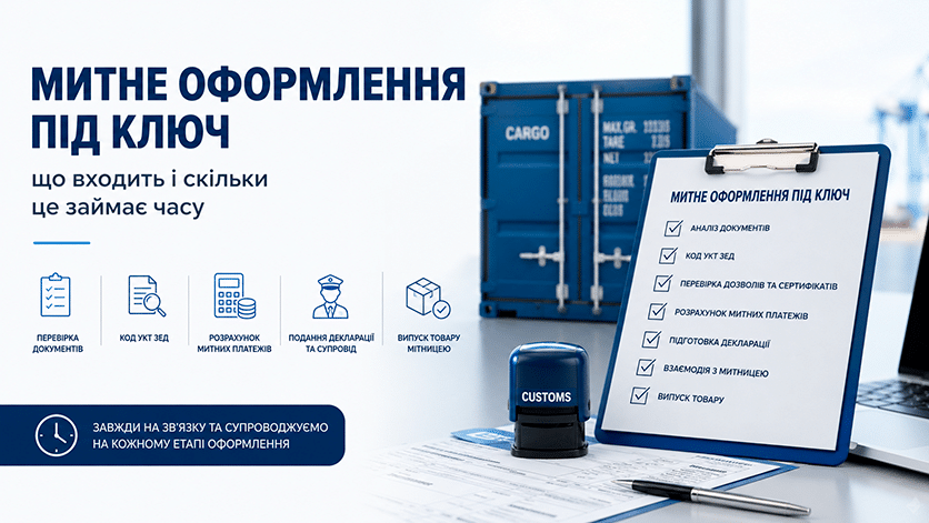 Митне оформлення під ключ: що входить і скільки це займає часу