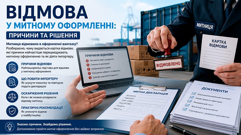 Відмова у митному оформленні: причини та рішення